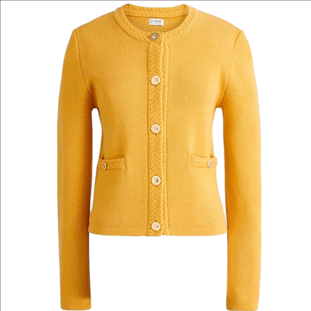 J Crew Factory Cotton lady jacket cardigan sweater BY047  NWT XS